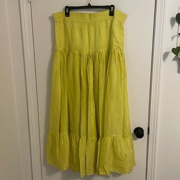 Calypso St Barth Yellow Parachute Skirt - Picture 1 of 3